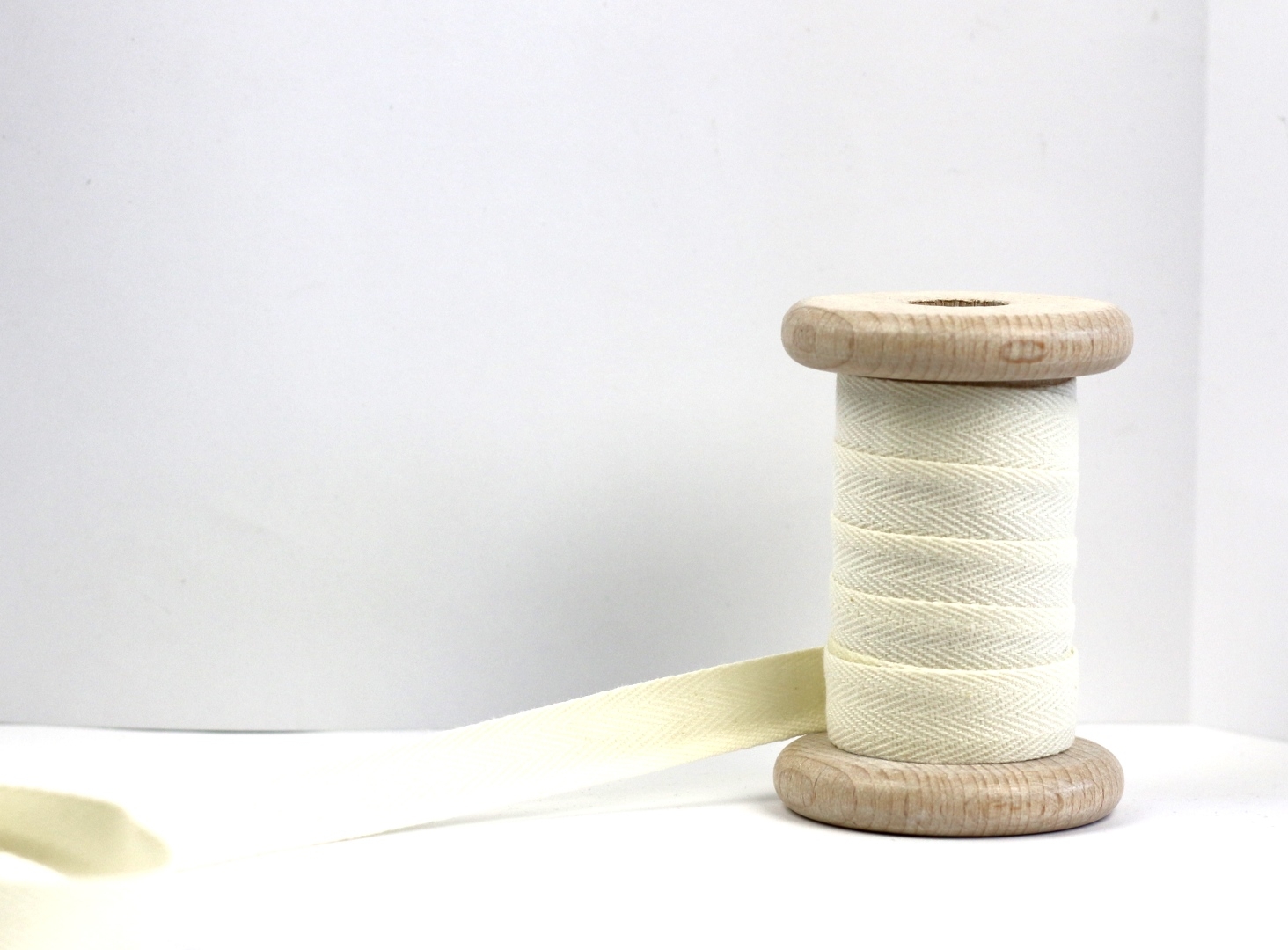 Baumwoll Köperband Natur 15 mm