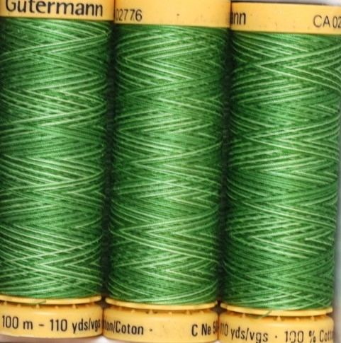 Gütermann Nähgarn Baumwolle Multicolor Grün 100m 9994