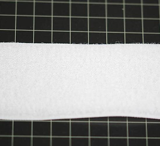 Klettband Flauschband selbstklebend Weiß 5cm