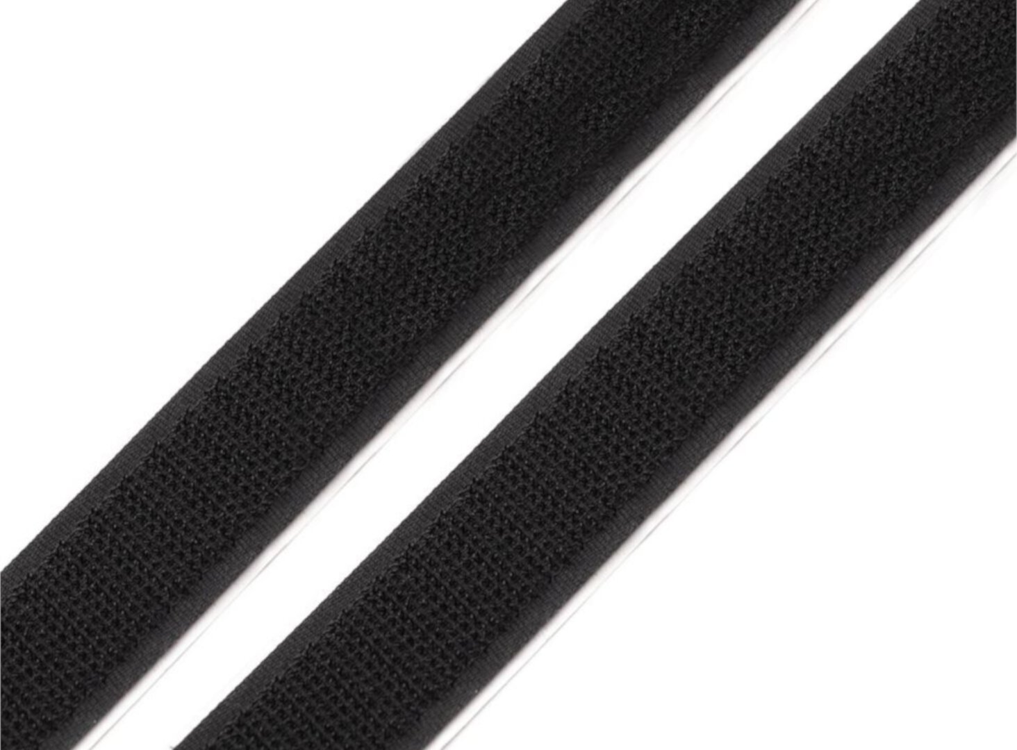 Klettband Hakenband selbstklebend SCHWARZ 20 mm