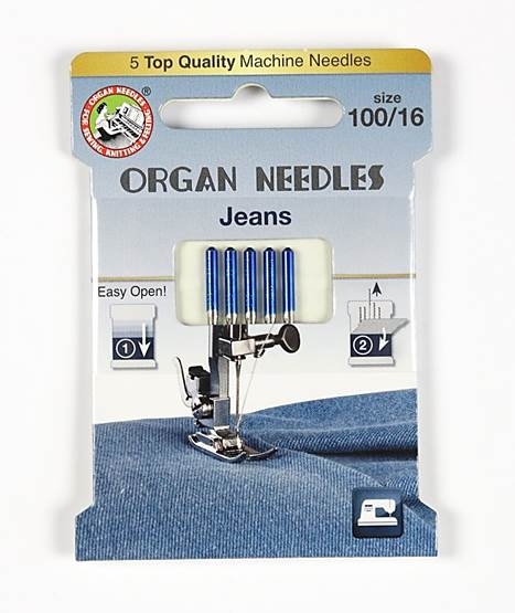 NÄHMASCHINEN NADELN Organ Needles Jeans 100/16