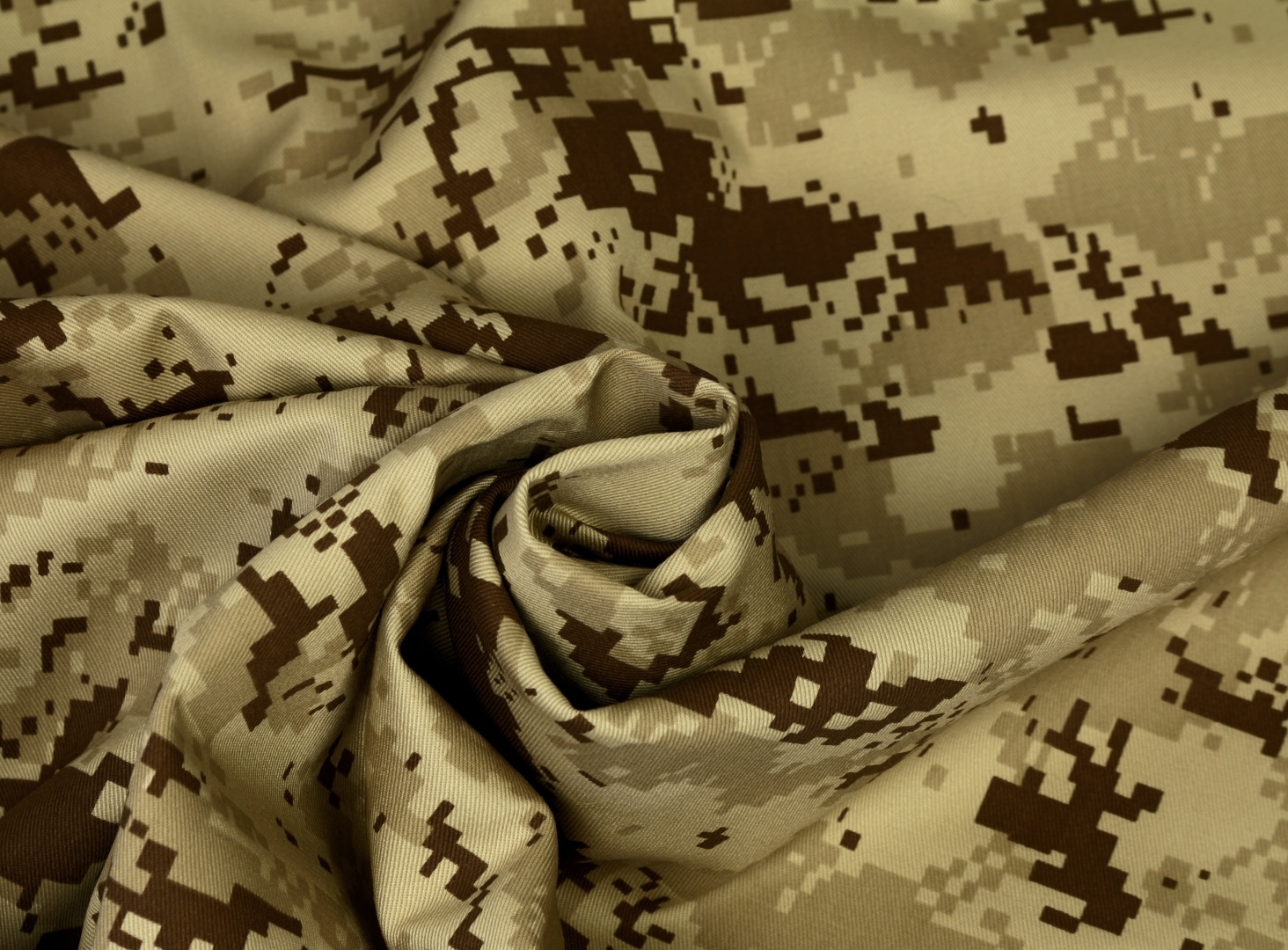 FEINGABARDINE Bekleidungsstoff - Camouflage SAND