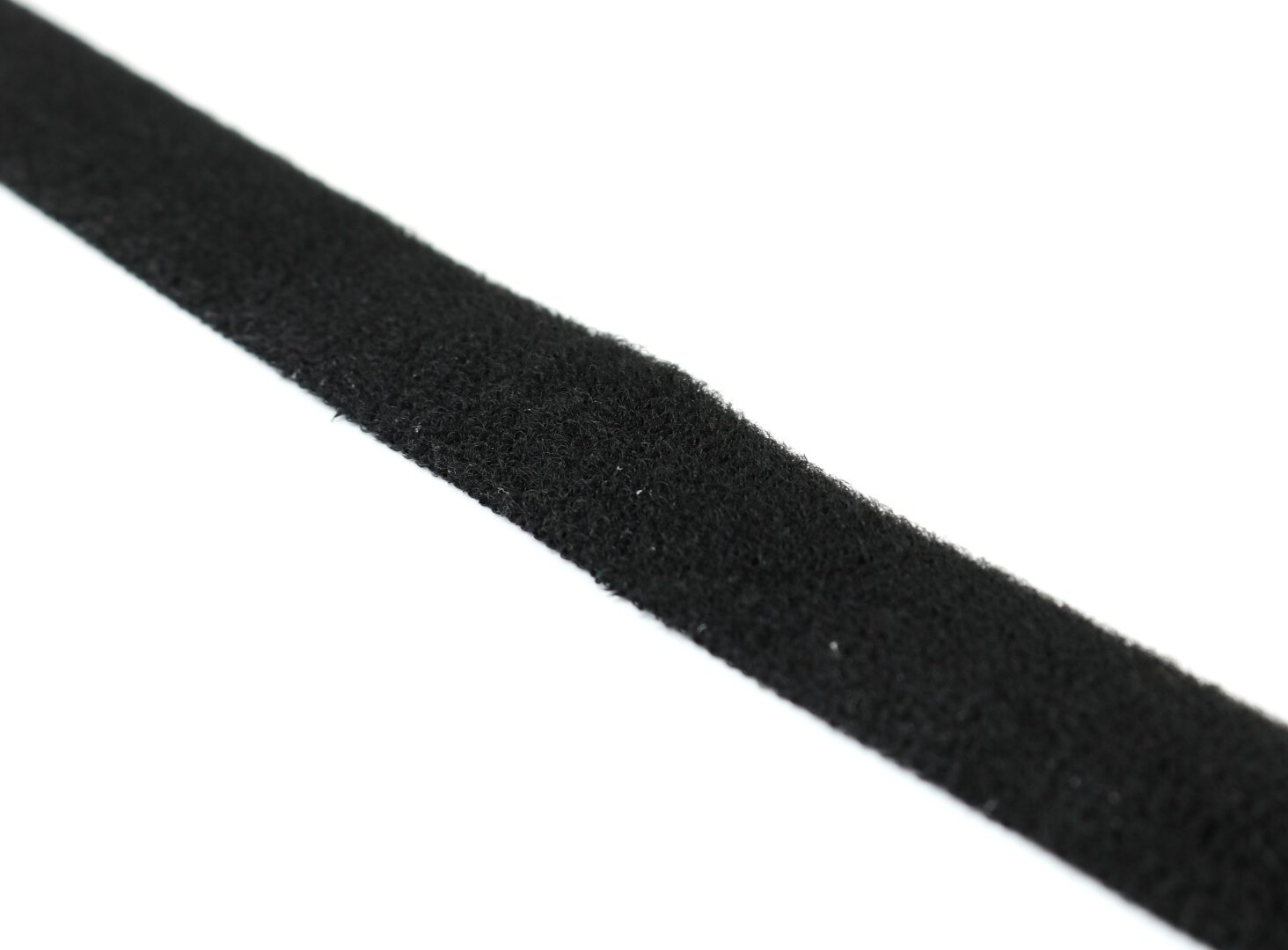Klettband flaches Filzband nähbar SCHWARZ 20mm