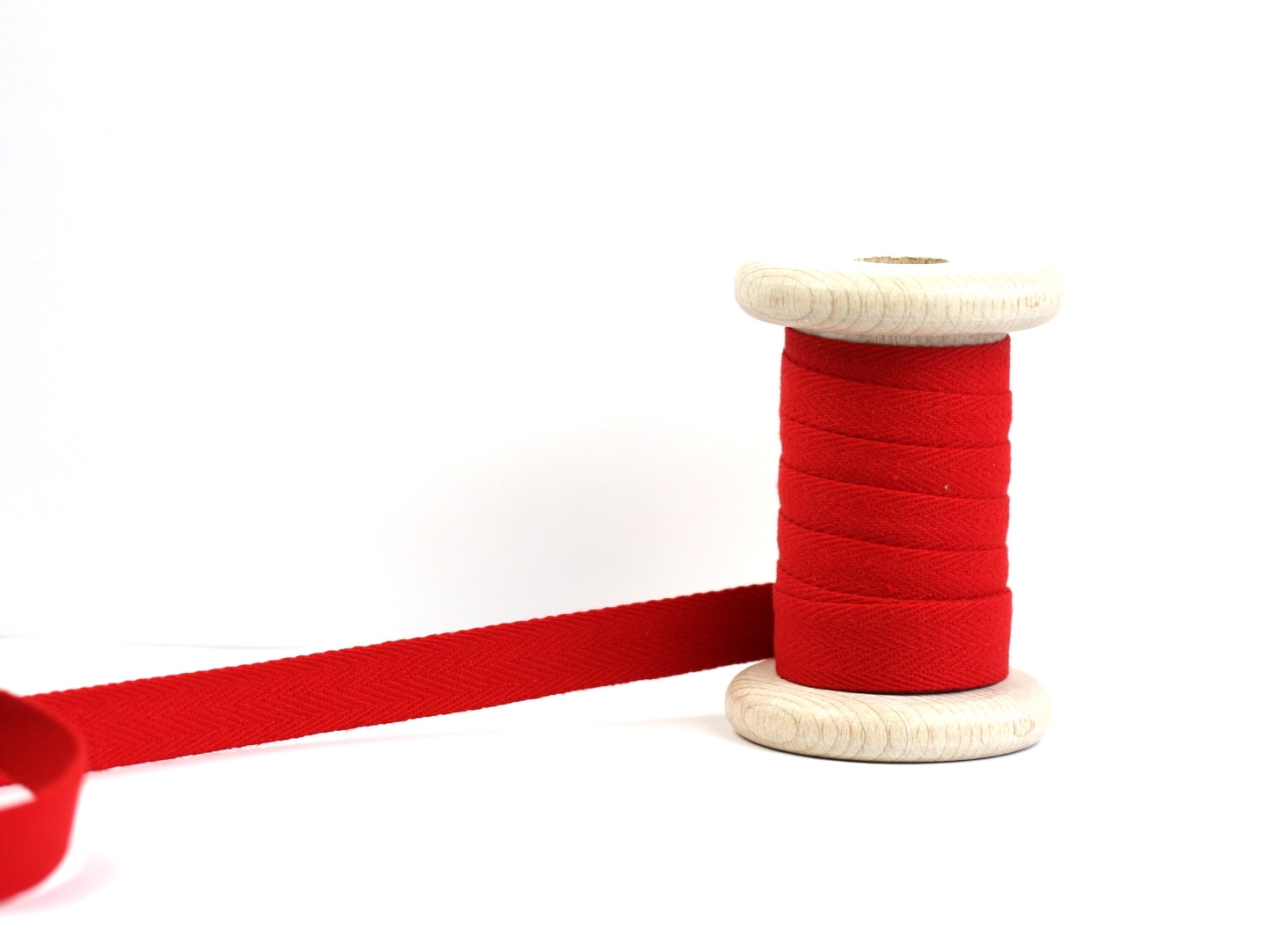 Baumwoll Köperband Rot 15 mm