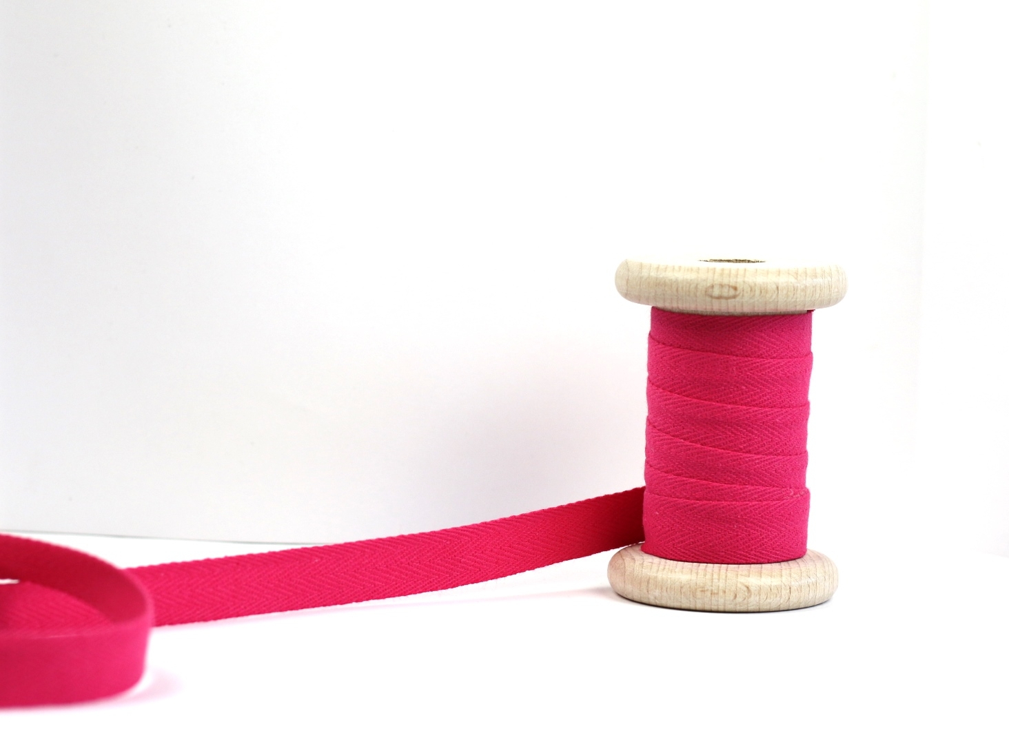 Baumwoll Köperband Pink 15 mm