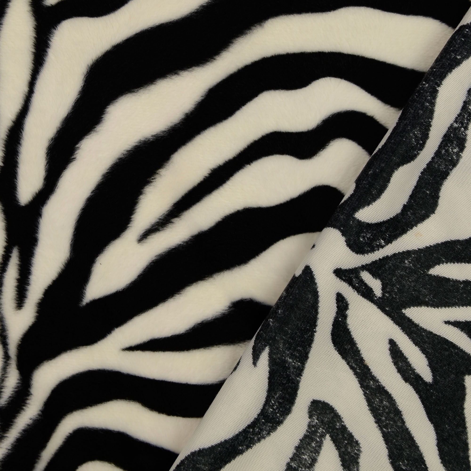 RESTSTÜCK 1,00m Tierfell FELLIMITAT - Zebra Groß