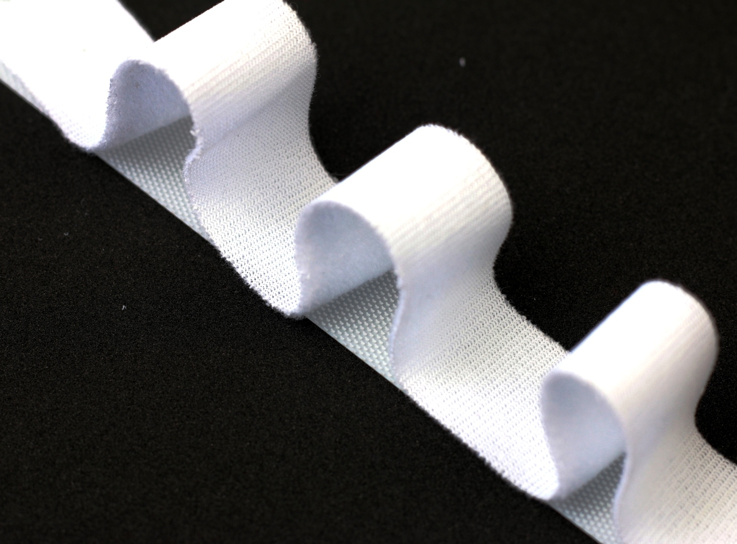 Klettband extrudiertes flaches Hakenband nähbar WEIß 20mm