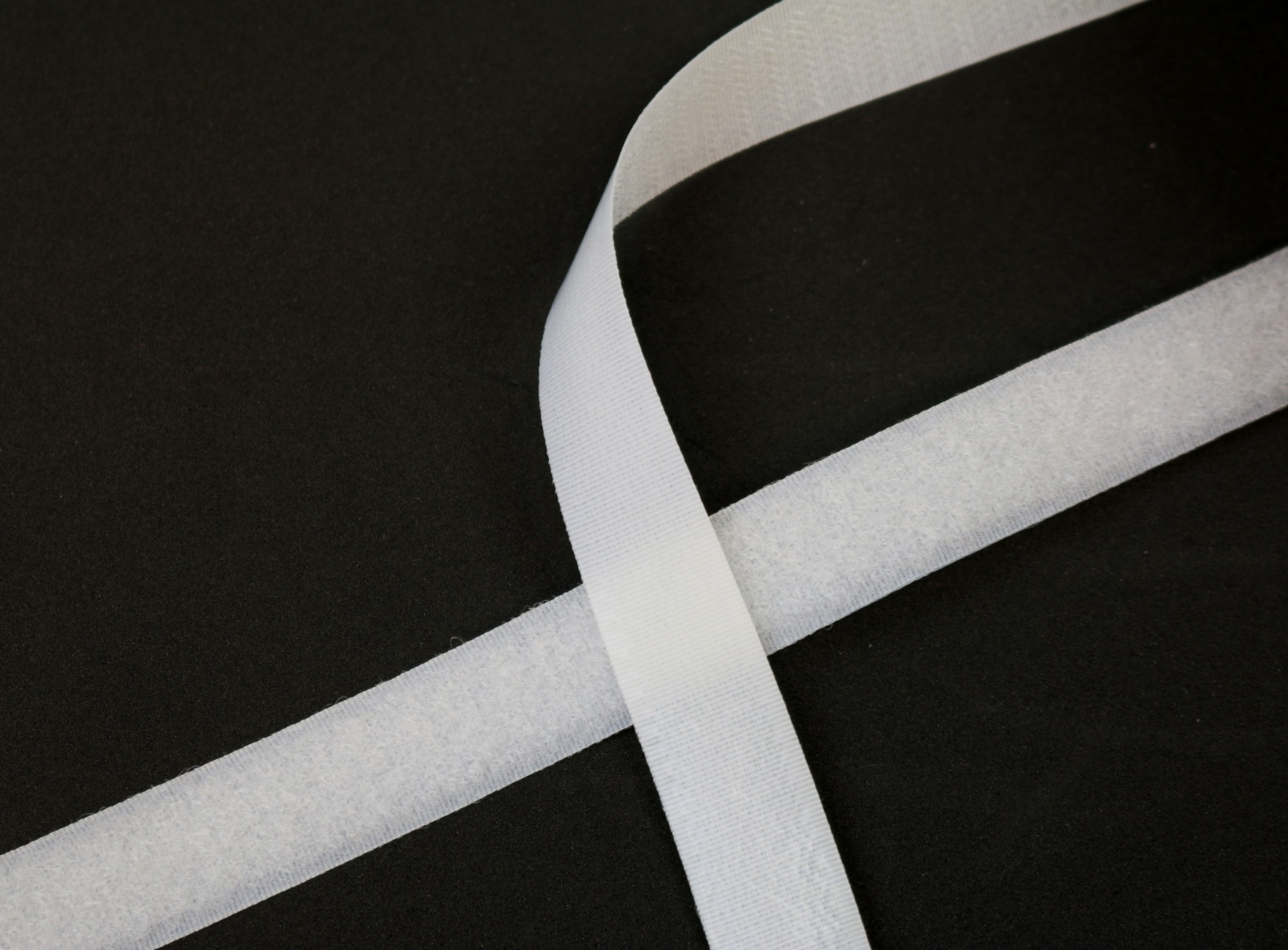 Klettband Haken und Flauschband aufbügelbar Weiß 20 mm
