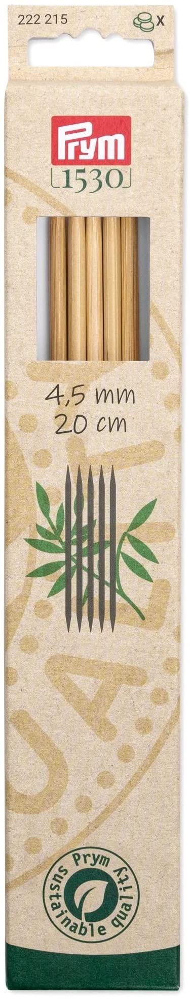 Strumpfstricknadeln Bambus 4,50 20 cm Prym 222215
