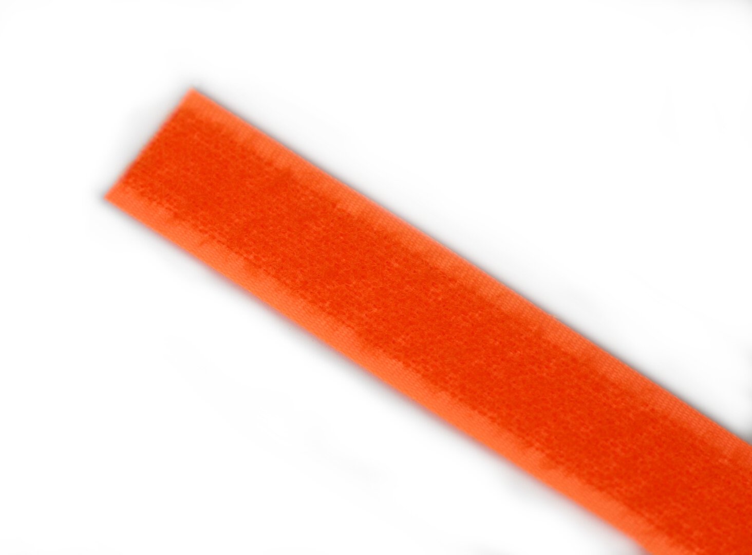 Klettband Flauschband nähbar NEON ORANGE 20 mm