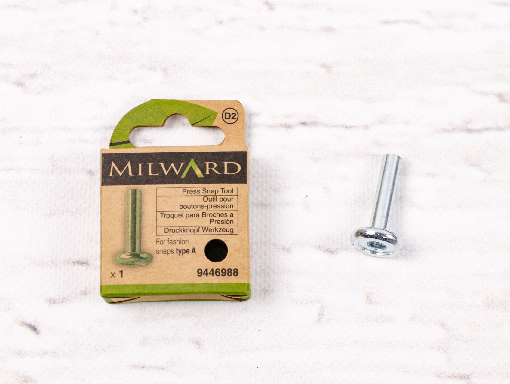 Werkzeug für Druckknöpfe Jersey 11mm * Milward * Serie Typ A