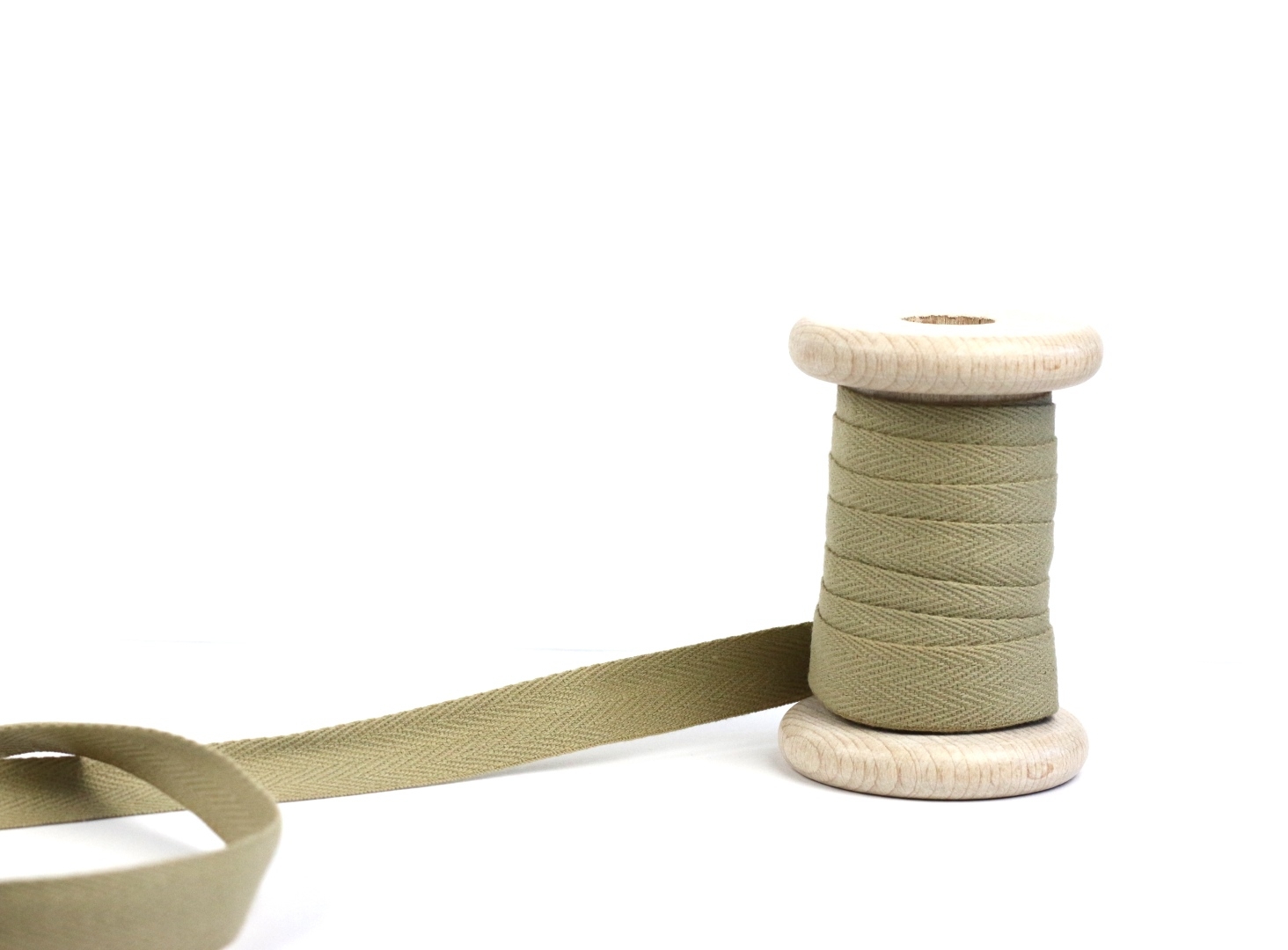Baumwoll Köperband Beige 15 mm