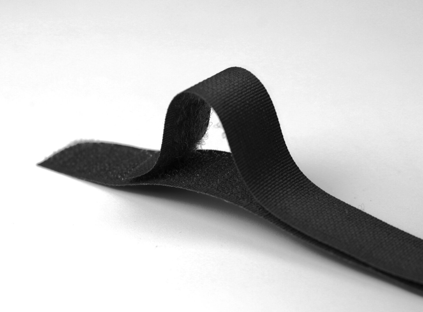 Klettband Flauschband nähbar Schwarz 20 mm