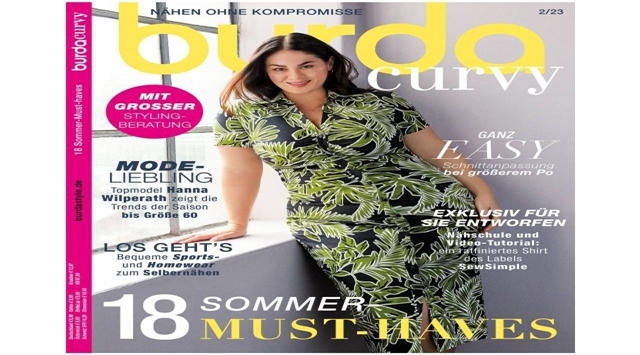 Zeitschriften - Burda curvy 2/23 18 Sommer Must-Haves Gr. 44 bis 60