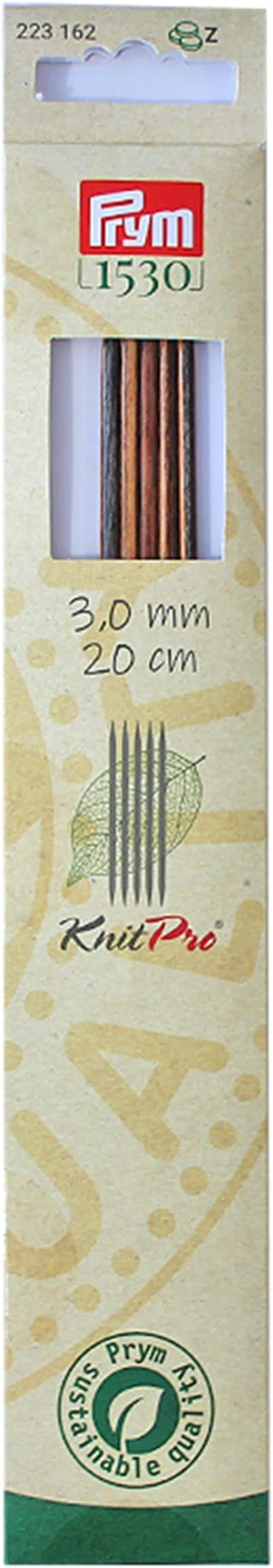 Knit Pro Strumpfstricknadeln, Natural, 20cm, 6,00mm Prym 223168