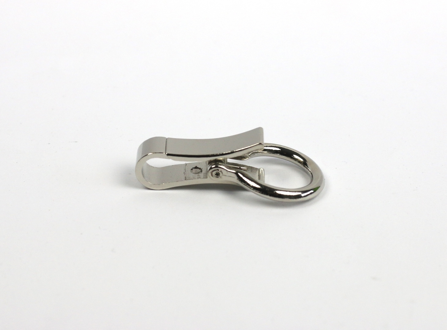 KARABINERHAKEN Ringkarabiner Silber 5,5 cm